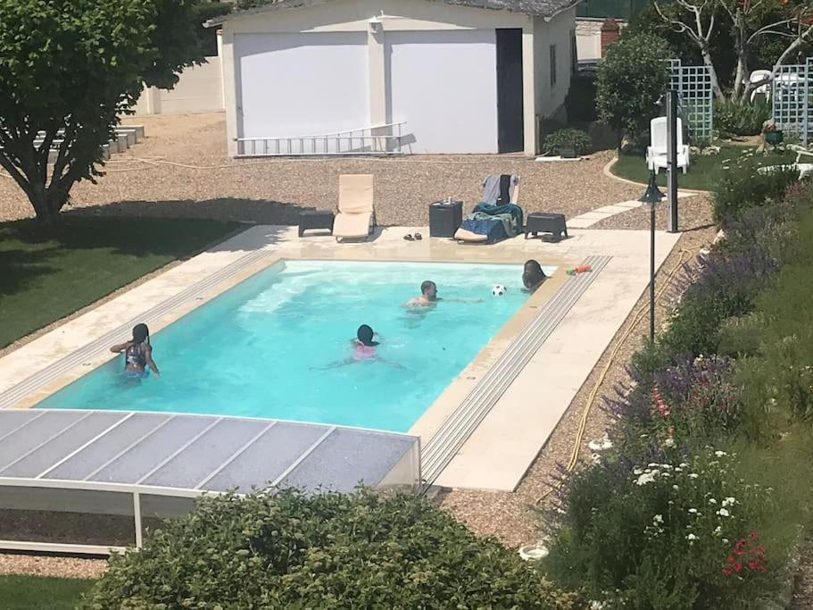 Ravissant chalet avec piscine 10x4  Courcelles-de-Touraine Extérieur photo